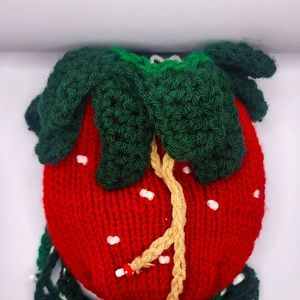 Hand-made strawberry purse.